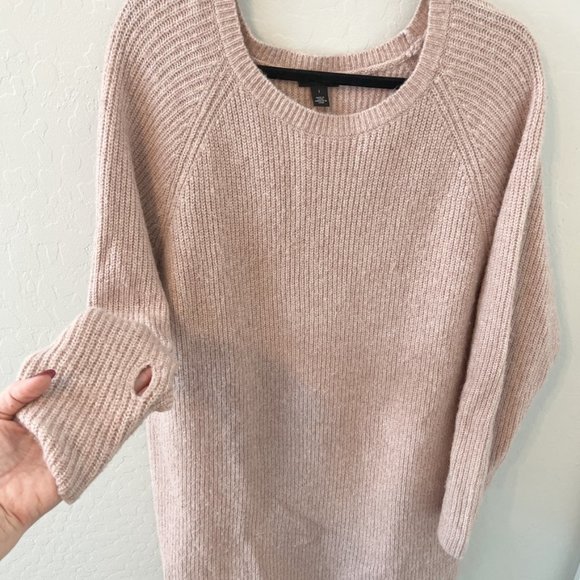 Halogen Pink Sweater Dress Size Large - Picture 2 of 4